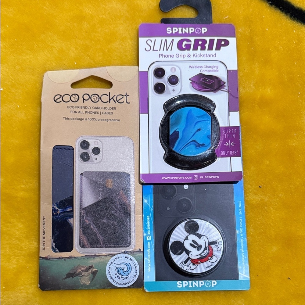 Slim Grip Phone Grip & Kickstand - Blue
